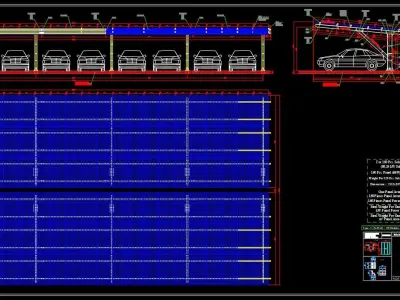 68 kWp Solar Carport Project Type 3 3D model
