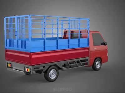 TRANSPORT CATTLE TRAILER RACK FENCE TRUCK PICKUP CARRY FLATBED 3D model