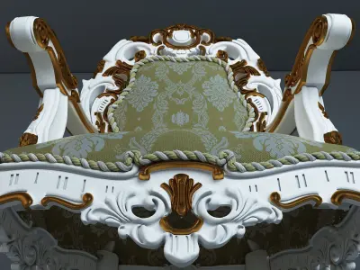 6 Classic Armchairs Free 3D model