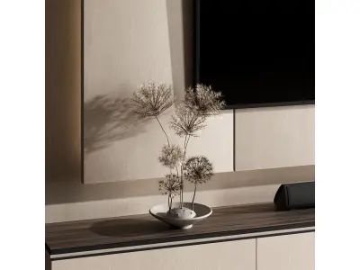 Tv wall set-16 3D model