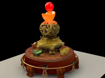 Chinese treasure bowel  3D model