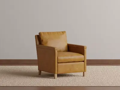 Gayle Leather Chair 3D model