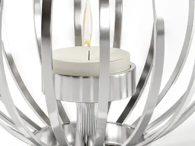 decorative candle set  Free 3D model