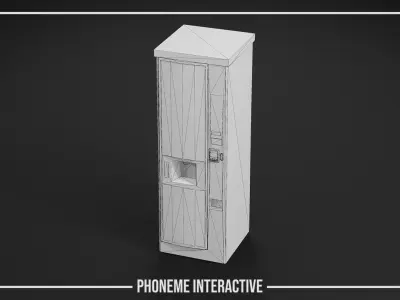Coffee Vending Machine - Game Ready Low-Poly PBR Asset with LODs Low-poly 3D model