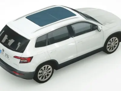 Skoda Karoq 2020 Low-poly 3D model