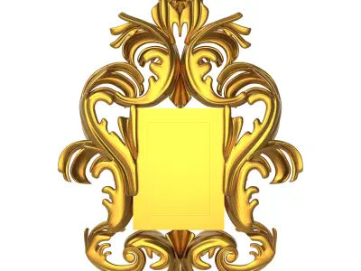 10 carved frames set 3D Model Collection