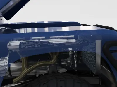 Full Land Rover Defender Pack with chassis and interior 3D model