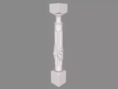 Pillar 002 3D Model 3D print model
