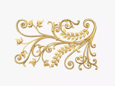 Classic decor ornament 258 3D model