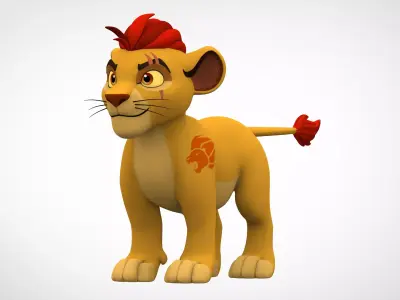 Kion Cub Low-poly 3D model