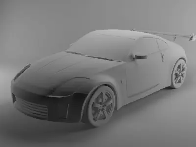 Nissan Sport Low-poly 3D model