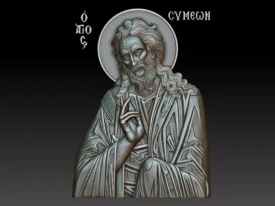 Saint Simeon the God-receiver 3D print model