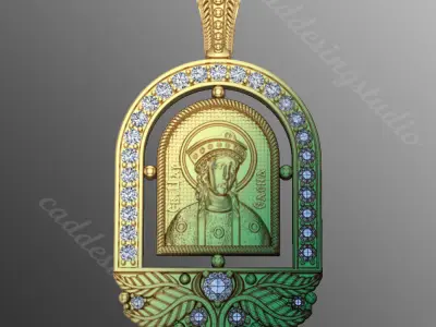 Pendant od 32 religion 3D print model
