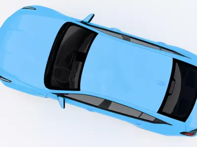 Cadillac CT5-V Blackwing 2022 Low-poly 3D model