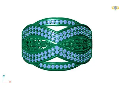Women Ring 3DM Womens Ring 3d models 3D print model 3D print model 14
