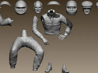 Clay Regazzoni Car Driver 3D print model