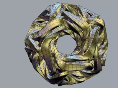 Dodecahedron Linked Free 3D print model