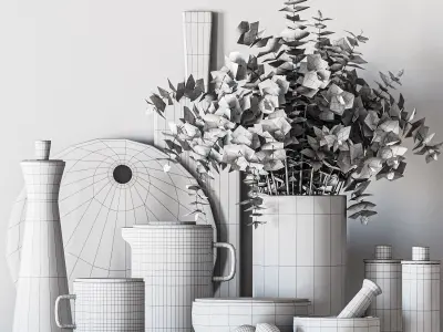 kitchen accessories019 3D model