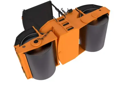 Road Roller Machine 3D model