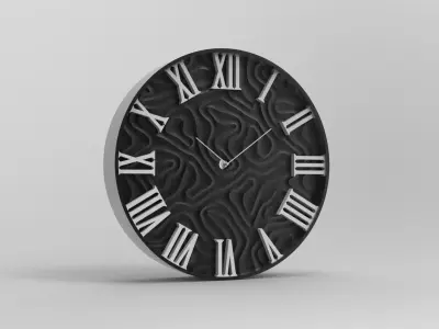 Wall Clock 20 cm Maze Model 3D print model