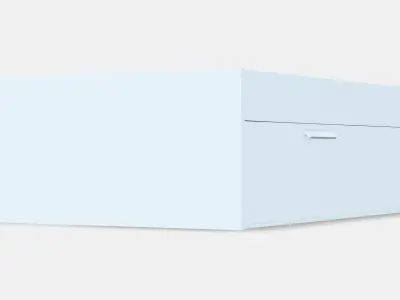 BRIMNES Bed frame with storage 6 Low-poly 3D model