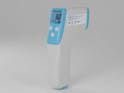 Infrared Thermometer Gun Low-poly 3D model