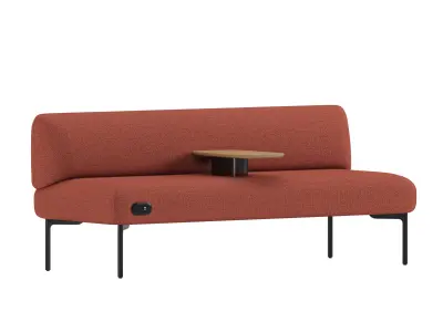 Haworth Cabana Two Seat Sofa S9CB-0 3D model