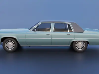 Cadillac Sedan Deville 1977 3D print model