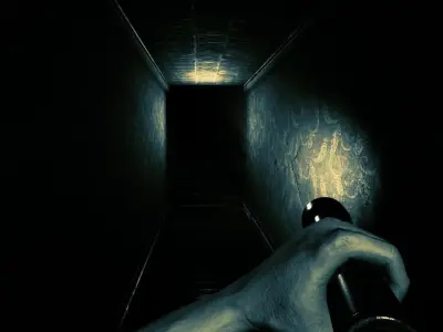 First person arms hands with torch animations included 3D model