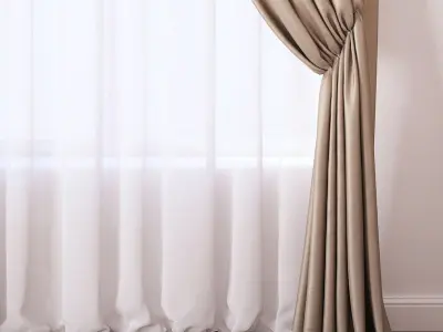 Set 46 Curtains 3D model