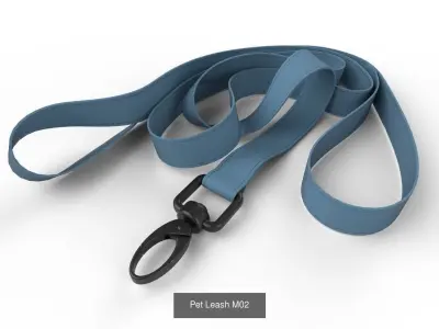 Pet Leash Collection 01 3D Model Pack