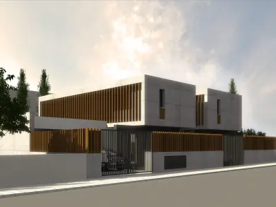DEM18 modern house in cyprus 3D model