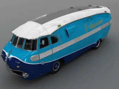 Pegaso Bacalao Race Transporter 3D model