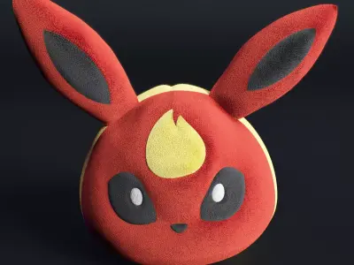 flareon pokemon kids 3D model