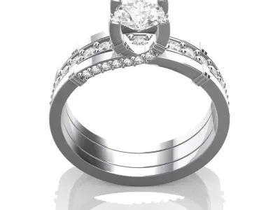 Engagement Ring 3D print model