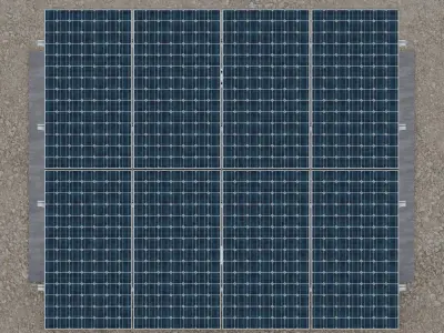 Solar Panel Steel Construction Type 3 3D model