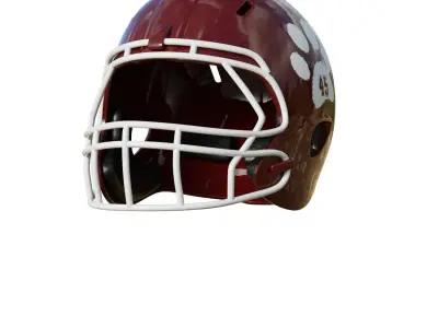 American Football Helmet 05 Low-poly 3D model