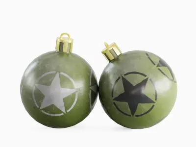 Christmas Tree Ornament 01  Low-poly 3D model