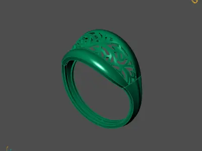 Women Plain Ring Ready STL 3DM Models Womens Rings 3D models 3D print model