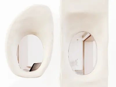 Mirror Set Decorative Low-poly 3D model