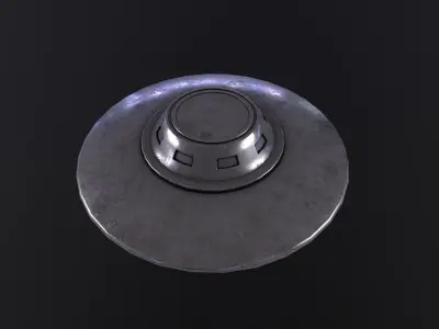 Flying Saucer 3D Model Low-poly 3D model