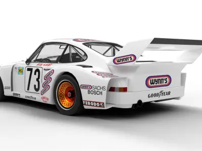 Porsche 935 79 1979 Wynns Le Mans Racing 3D model