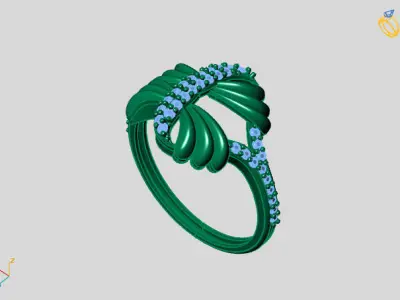 Women Ring 3DM Womens Ring 3d models 3D print model 3D print model 45