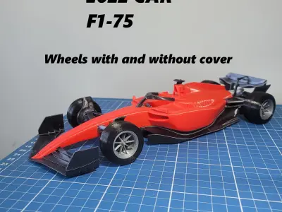 3D Printable 2022 F1-75 FORMULA ONE CAR 3D print model
