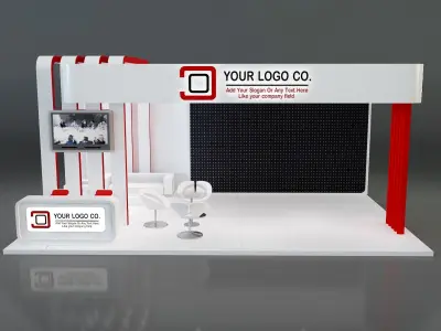 Booth Exhibition Stand a637c 3D model