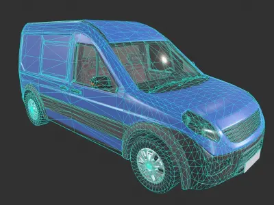 Generic Van Low-poly 3D model