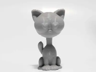 Cat Heart Eyes  - Valentine Day 3D print model