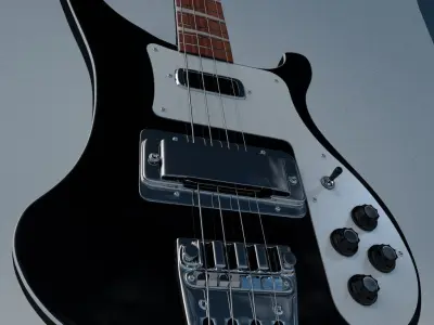 Rickenbacker Bass Guitar 3D model