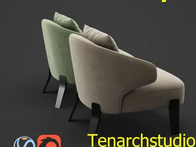 Tenarchstudio Armchair render ready  3D model