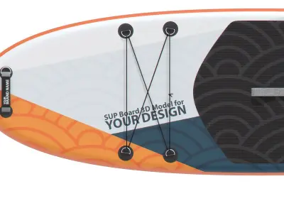 Stand Up Paddle Board 3D model